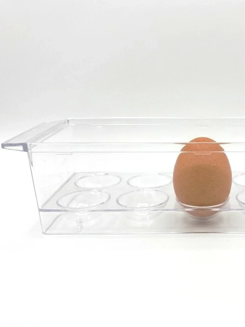 Clear Plastic Egg Holder & Storage Container